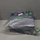 iDesign Small Plastic Bathroom Can, Slim Rectangle Garbage Bin for Bedroom, Office, Dorm, Navy Blue