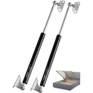 HUOPO 23 inch Gas Struts for Heavy Lid, 200 lbs Heavy Duty Gas Shocks Lift Support for RV Bed Basement Door Floor Hatch Outdoor Window(Gas Struts with Mounting Brackets), 2 Packs