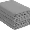 Ultra Soft Microfiber Full Fitted Sheets (2-Pack) – 1800 Thread Count, Wrinkle-Resistant, Breathable, Hypoallergenic, Deep Pocket 15”, Fits Full Size Beds 54” x 75” (Gray)
