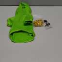 QWINEE 3Pcs Dog Hoodie Cat Apparel Dog Custume Set with Necklace and Sunglasses Pet Clothes for Puppy Small Medium Dogs Cats Green Small