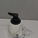 BosilunLife Automatic Soap Dispenser Bathroom - Liquid Hand Free Dispenser Smart Electric Lotion Soap Dispenser Touchless with Waterproof Pump Rechargeable Dish Soap Dispenser Ceramic White, 17oz