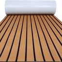 FOCEAN Boat Flooring EVA Foam Boat Decking Faux Teak Marine Flooring Boat Mat Boat Carpet Sheet for Motorboat RV Yacht Kayak Surfboard, 94.5"x 47.2" 