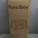 Pamo Babe Travel Crib - Lightweight Baby Playpen with Bassinet, Portable Mini Playard (Black)
