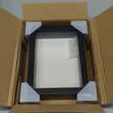 Americanflat 5x7 Shadow Box Frame with Shatter-Resistant Glass - Silhouette Collection - Small Shadow Box Display Case for Tabletop and Wall Display - Black with Soft Felt Back