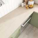 VEELIKE Wide Neutral Limestone Peel and Stick Countertops Waterproof Matte Cream Beige Granite Contact Paper for Countertops 32''x118'' Self Adhesive Vinyl Countertop Wallpaper for Kitchen Bathroom