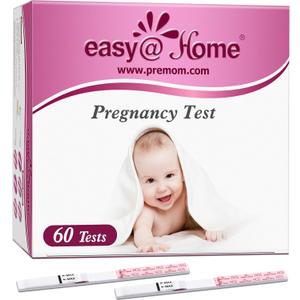 Easy@Home 60 Pregnancy Tests: Early Detection Precise Results Pregnancy Test Strips - Bulk Pregnancy Strips - 60 hCG Test Strips
