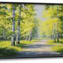 Crekviy Large Birch Tree Wall Art for Living Room Big Birch Tree Forest Wall Decor Nature Landscape Canvas Prints Painting Artwork Decorations for Office Bedroom Framed Gifts 30"x60"