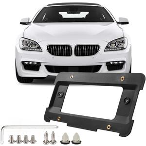 JOYTUTUS Rear License Plate Frame Holder Compatible with BMW 2005-2023 1 2 3 4 5 6 X Series 2002-2019 Mini Cooper 51187160607&511882380615&5118823806, License Plate Frame Mount Car Accessories