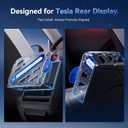 YONZEE Screen Protector for Tesla Model 3 Highland & Model Y Juniper 20242026, HD Tempered Glass Front & Rear Screen Protectors with Alignment Kit, 9H Hardness, Anti-Scratch, Crystal Clear Display