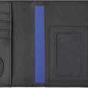 The Passport Wallet - Premium Travel Passport Wallet and Cover with Secure Magnetic Strap, Multiple Card Slots, & Concealed AirTag Slot- Ideal for International Travelers - Black