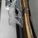 6FT 201 Stainless Steel Heavy Duty Fence Post for Wood Slats(Serial Post), Outdoor Ground Install Wooden Privacy Fence Panels Posts Matte Black 1Pack