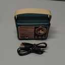 Retro Bluetooth Speaker, Cute Small Bluetooth Speakers Portable Wireless for Indoor Outdoor Vintage Home Office Decor, Perfect for Party Desk Kitchen Hiking Beach Travel Gift Ideas Green