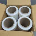 PackageZoom 4 Rolls Clear Stretch Wrap Film 18 x 1500 feet Plastic Wrap for Moving, Packing, Shipping & Storage Heavy Duty Industrial Cling Film for Boxes and Furniture