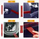 GOOACC 6PCS Auto Trim Removal Tool Kit No-Scratch Tool Kit for Car Audio Dash Window Molding Fastener Remover Tool Kit-Red