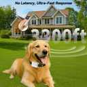 Dog Shock Collar, Dog Training Collar with Remote Control 3300FT Range, Electric Collar with Smart Light, Rechargeable Waterproof E Collar for Small Medium Large Dogs (Black)