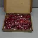 Soulchen Red Velvet Ball Ornaments for Christmas Tree 2.36 Inch Burgundy Flocked Hanging Ornament for Christmas Tree Decorations Holiday Party Accessories