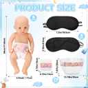 37 Pcs Baby Shower Diaper Changing Game Supplies Including Dolls Blindfold Diapers Cardboard Sign Baby Changing Diaper Race Game Set for Gender Reveal Party (Playful)