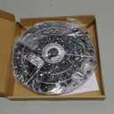 Waneway Acrylic Chandelier Shade, Ceiling Light Shade Beaded Pendant Lampshade with Crystal Beads and Chrome Frame for Bedroom, Wedding or Party Decoration, Diameter 8.7 inches, 3 Tiers, Multicolor