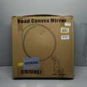 24-Inch Convex Security Corner Mirror - Adjustable Fixing Bracket, Wide Angle, Indoor and Outdoor Use - Ideal for Major Warehouse, Industrial Areas, Large Parking Lots, Alleys and Driveways