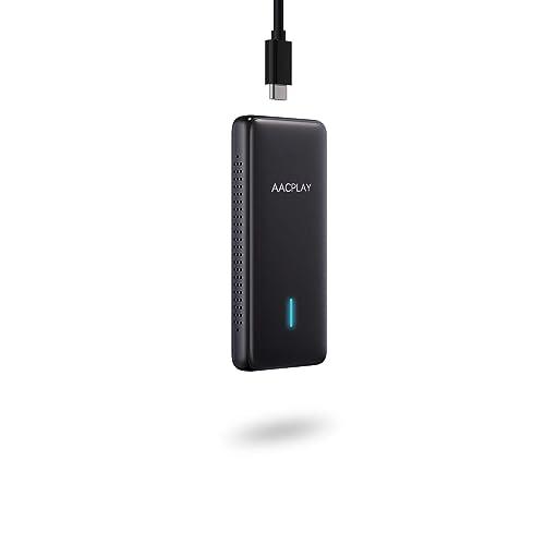 AACPLAY Wireless Android Auto Car Adapter Converts Wired Android Auto to Wireless, Android Auto Dongle Wireless for AA Smarphone, USB Type-A or Type-C Plug-in
