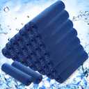 Hosuly 30 Pack Cooling Towels, 40"x12" Ice Breathable Soft Chilly Sweat Rag Microfiber Workout Rags for Gym Cooling Towels for Neck and Face for Yoga Golf Sport Running (Dark Blue)