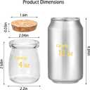 Brajttt 3.4 oz Small Glass Jar with Cork Lids,48 pcs Mini Glass Bottles,Spell Jars with Twine and Labels,Pudding Yogurt Jar for DIY Crafts,Wedding,Gifts,Party Favors,Baby Shower