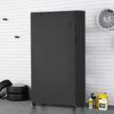 Storage Shelf Cover,Outdoor Heavy Duty 600D 36''W x 24''D x 72''H Dustproof Waterproof Shelf Covers for Wire Shelving,Storage Rack Cover with Zipper
