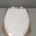 Bemis 1500EC 390 Lift-Off Wood Elongated Toilet Seat, Cotton White (Pack of 1)