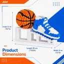 Basketball Shoe & Ball Building Blocks, 2730 PCS Mini Micro Bricks with Display Stand, Gift for Basketball Lovers