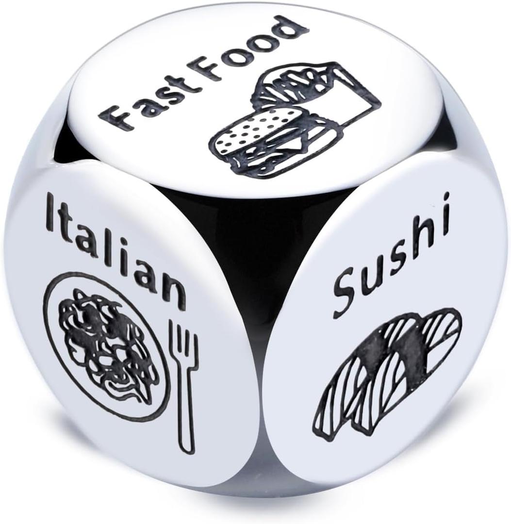 3 x Valentines Day Gifts for Him Her Couple Gifts Date Night Gifts for Boyfriend Girlfriend Food Decider 11th Anniversary Steel Gifts for Husband Wife Wedding Bridal Shower Bridesmaid Birthday Gifts