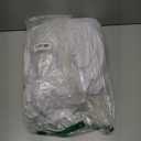 Tegeme 3 Packs 32 x 43 Inch Round Spandex Cocktail Tablecloths with Skirt Cocktail Round Table Cover Spandex Stretch Tablecloth for Fitted High Top Table Bar Wedding Party Banquet (White)