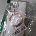 Owncase Magnetic for iPhone 15 Pro Max Case, (Compatible with MagSafe) (Full Camera Lens Protection) (Reinforced Corners) Shockproof Soft TPU Electroplate Edge Bumper Case for Women, White