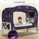 Poray Pop Up Baby Bed Tent Privacy Tent for Toddler Sleeping with 2 Zipper Doors,Breathable Mesh Windows and Portable Carry Bag, Small Double