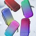 Honghao Switch 2 Case for Nintendo 2 with Protective Film, Travel Carrying Game Case for Nintendo Switch 2 2025, Large Portable Switch 2 Accessories (Blue Purple)