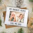 Gigi Gifts Picture Frames 8x10, Gigi Gifts for Grandma Photo Frame, Mothers Day Birthday Gift for Grandma Nana from Grandkids, My Favorite People Call Me Gigi Picture Frame for Tabletop Wall