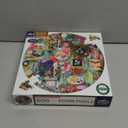 eeBoo 500 Piece Puzzle - Collecting Nature Jigsaw Puzzle for Adults, Circular with 23" Diameter Made with Recycled Board & Vegetable-Based Ink