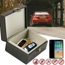 Diyife Faraday Box, RFID Box for Car Keys, Faraday Key Fob Protector Cage, AntiTheft Key Fob Car Key Signal Blocking Shielding Box Gift For Men, 4.6" x3.6" x2.5"