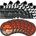 40Pcs Movie Night Party Decorations Movie Theme Tableware Set Red Carpet Popcorn Disposable Plates Napkins Serves 20 Movie Night Birthday Decorations