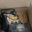 Mini Table Saw, Sinpiode Multi-Functional Desktop Portable Table Saw for Crafts with Adjustable Speed & Angle, All-in-One Cutting, Sanding, Engraving & Drilling Tool for Wood, Acrylic, Plastic, PCB (Grey)