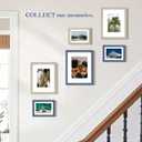 An&He 8x10 Picture Frame, Wooden Photo Frame with Tempered Glass for Home Decoration Gray Wood