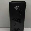 Okllen Metal Umbrella Holder, Square Umbrella Stand Rack for Entryway, 6.3" x 6.3" x 16.5", Black