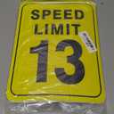 WERNNSAI 13th Birthday Party Decorations - 9PCS Wall Signs Funny Tags for Teenagers 13 Year Old Party Decor Yellow Caution Logos on Door Windows Yard Garden Banner Party Supplies Picture Props