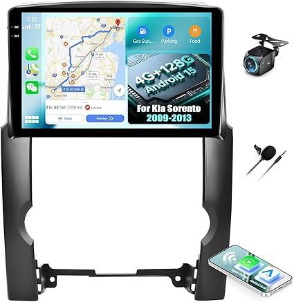 [4G+128G] Car Radio for Kia Sorento 2009-2013 with Wireless CarPlay Android Auto,10.1" Touchscreen Android 15 Kia Sorento Car Stereo with Mirror Link WiFi GPS,Bluetooth,FM/RDS SWC EQ+Backup Camera