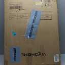 VIVOHOME Wide Padded Stadium Seats with Back Support and Cushion, Portable Reclining Bleacher Chairs with Armrest and Cup Holder, Comfortable for Various Sports Events (Wide - 24.5", Black)