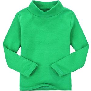 CuteOn Children Unisex Solid Color Kids School Uniform Long Sleeve Turtleneck T-Shirt (6 Years)