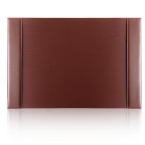 Saysurey 26.5 x 17.3 Inch Leather Desk Pad with Side Rails Mat, Brown