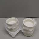 LE TAUCI Sauce Cups 2 OZ, Small Dipping Bowls, Mini Ceramic Ramekins Souffle Dishes, Sauce Dip Bowls for Charcuterie Boards, Microwave & Oven Safe, Set of 6, White