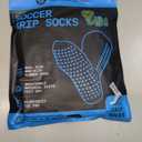 Lux Dual Grip Socks - Soccer Grip Socks for Men and Women. GripArray Performance & Comfort, Size L