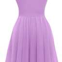 Ellames Women's 2026 Summer Dress Spaghetti Strap Cocktail Swing Beach Dresses V Neck Sundress (Purple, S)