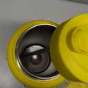 40 Oz Water Bottle with Straw Stainless Steel Sports Water Bottle with 3 Lids (Straw, Chug and Flip Lid) Insulated Leak Proof Metal Jug for Men & Women - Yellow